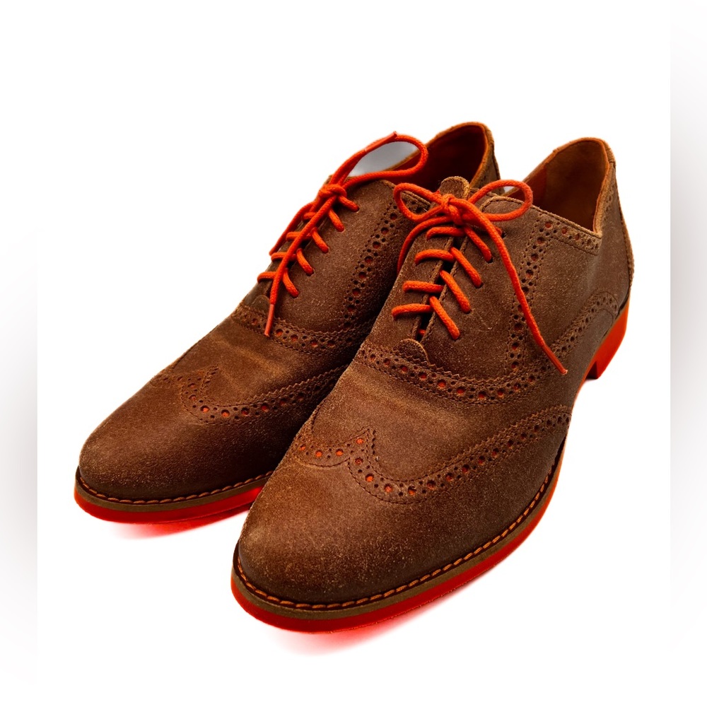 Cole Haan Brown and Orange Flats - Picture 3 of 16